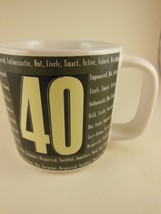 Vintage Russ Berrie Birthday  Forty Over The Hill Series 12 oz Stoneware Mug NIB - $9.89