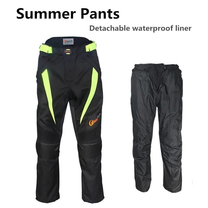 Motorcycle Pants Summer Winter Riding Reflective Safety Clothing with Detachable - £334.79 GBP