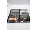 Lot Of (4) 90s Mystery Adventure PC Video Games The Sacred Amulet Myst  - $35.63