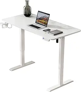 White 63X24Inch Electric Standing Desk Adjustable Height Stand Desk Home... - $277.99