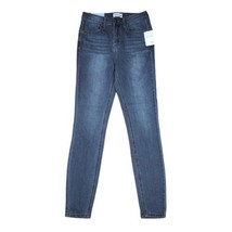 Skinny Jeans Womens Size 25 High Rise Blue Dark Wash - £12.57 GBP