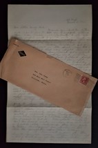 1921 antique HANDWRITTEN LETTER uniontown pa RUTH BIERY personal from kitty - £32.89 GBP