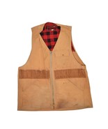 Vintage Cumberland Canvas Hunting Vest Mens M Trap Shooting Pouch Zip US... - $24.04