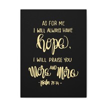  Psalm 71:14 As For Me I Will Always Have Hope Christian Wall Ar - £60.56 GBP+