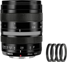 Meike 25Mm F2.0 M43 Large Aperture Low Distortion Wide Angle, 1 And Olym... - £132.58 GBP