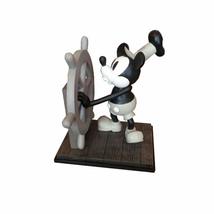 Disney Parks Mickey Mouse Steamboat Willie 85th Anniversary Medium Big Fig Figur - £695.91 GBP