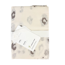NEW Pottery Barn White Snow Leopard Organic Cotton Pillow Sham KING - £50.80 GBP