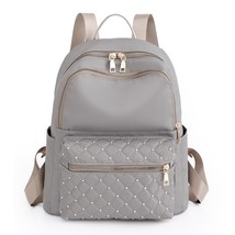 Miyagawa New Multi-pocket Cute Nylon Backpack Large Capacity Solid Color Women S - £61.02 GBP