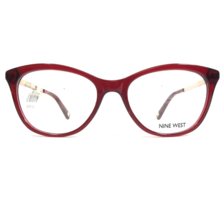 Nine West Eyeglasses Frames NW8004 602 Clear Red Gold Cat Eye Full Rim 52-17-135 - £32.76 GBP