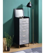 Myles Black Jewelry Armoire - Silver &amp; Gold - $360.99