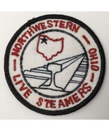 Vintage Train Patch Northwestern Ohio Live Steamers RR Railroad 3&quot; Round... - $12.82
