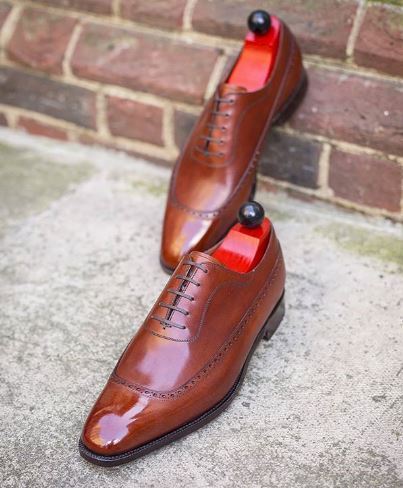 NEW Handmade men brown shoes, leather oxford brown shoes for men