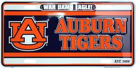 Auburn Tigers War Damn Eagle Metal Car License Plate Auto Tag Sign - £5.43 GBP