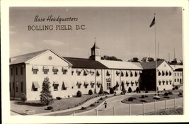 Base Headquarters - Bolling Field D.C. 1944 Rppc POSTCARD-BK48 - £4.72 GBP