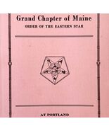 Order Of The Eastern Star 1937 Masonic Maine Grand Chapter Vol XV PB Boo... - €60,10 EUR