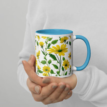 New Coffee Tea Mug Color Inside 11oz Spring Wildflower Dishwash Microwav... - £10.70 GBP
