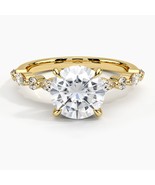 3.00 Carat Round Shape With  Alternating round and marquise Moissanite d... - $246.80 CAD