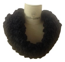 Coco + Carmen Denali Textured Infinity Black Scarf #1520204B - £11.21 GBP