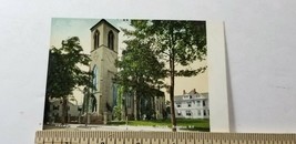 1900s Colored Postcard SECOND REFORMED DUTCH CHURCH Kingston NY Fair Str... - £8.84 GBP