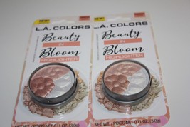 Lot Of 2 L.A Colors ~Beauty In Bloom~Highlighters~Quatz #68034 Carded - $13.29
