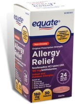 Equate - Allergy Relief - Fexofenadine 180 mg, 30 Tablets (Compare to Allegra Al - $38.99