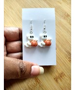 Ghost Earrings, Fall gifts, Halloween, Non allergic,  - $184.04 MXN