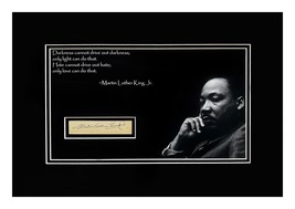 Martin Luther King Jr. Autograph Document Cut is Museum Framed Ready to Display - £1,435.78 GBP