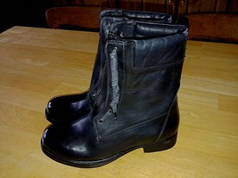 Vintage Foundry Co. Ladies Black Leather ZIP/LACE BOOTS-VFL 194-BARELY WORN-NICE - £26.62 GBP