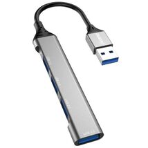 DUDAO A16T 4-Port USB Hub Aluminum Alloy Docking Station, 3x USB 2.0 + 1... - $5.65