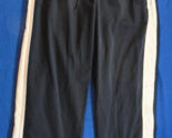 NIKE DARK BLUE WHITE STRIPE WORK OUT ATHLETIC GYM CAPRI SWEATPANTS WOMEN... - $19.79