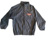 Harley Davidson PVC Rain Jacket Mens Size Small S Black Suit Windbreaker  - $19.34