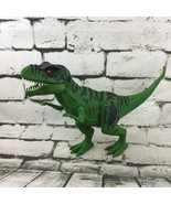 10” Tyrannosaurus Rex Action Figure Red Light-Up Eyes Roaring Sounds Jur... - £12.45 GBP