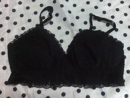 H&amp;M  pretty padded lace bralette bra small  uk 8   usa 4   euro 36 - $7.66