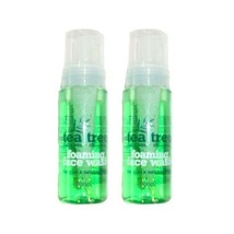 2 X TEA TREE FOAMING FACE WASH 200ml FOR HEALTHY CLEAN SKIN - DAILY USE  - £11.27 GBP