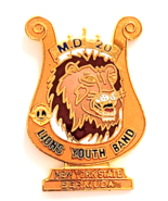 VTG Lions Youth Band MD 20 Enamel Pin New York Bermuda Lion Musical Lyre... - $12.99