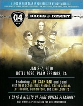 Joe Satriani Neal Schon Rick Nielsen G4 Rocks The Desert 2019 Tour ad print - £2.99 GBP