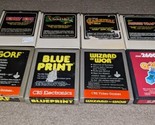 Lot Of 8 Atari 2600 Coleco/CBS Games Qbert, Gorf,Blue Print Etc. All Tested - $49.49