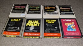 Lot Of 8 Atari 2600 Coleco/CBS Games Qbert, Gorf,Blue Print Etc. All Tested - £39.10 GBP