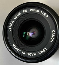 Canon 28mm f/2.8 FD-Mount Manual Focus Lens Near Mint w/ 52mm Skylight Filter - £57.48 GBP