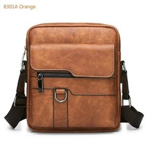 Men&#39;s Leather Handbags Business Shoulder Messenger Bag For Male 14 Inch Laptop - £39.56 GBP+