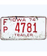 1974 United States Iowa Polk County Trailer License Plate FP 4781 - $13.85