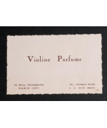 Violine Parfums Perfume Gift Shop Paris France Handwritten Vtg Receipt C... - $9.99