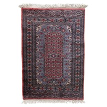 Handmade Vintage Uzbek Bukhara Rug 2.1&#39; x 3.1&#39; (64cm x 94cm) 1950s - 1С1174 - $4,608.47 MXN