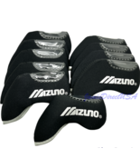 MIZUNO Black LEFT HANDED Golf Iron HeadCover 10 pcs Set Head Covers Neop... - £15.58 GBP