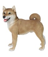 Realistic Adorable Canine Pet Pal Shiba Inu Dog Statue 18&quot; Tall Home Decor - $167.99
