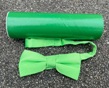 Neon Green Clip On Bow Tie Novelty Costume - $6.76
