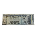 2008 Crosby Stills And Nash Ticket Stub, Jun 6 Chateau Ste Michelle Lawn - $12.00