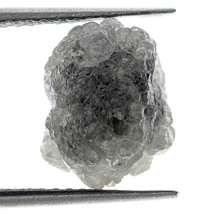 RAW Natural 4.11 Carat Silver Grey Color Loose Rough Diamond For Ring - £60.72 GBP