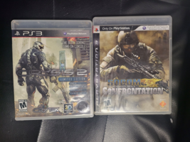 Lot Of 2 Socom Confrontation+ Crysis 2 (PS3 Play Station 3) Complete With Manual - £10.24 GBP