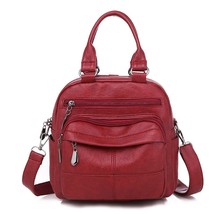 Multifunction Women Backpack High Quality Leather School Bag Travel Backpacks Fo - £30.40 GBP